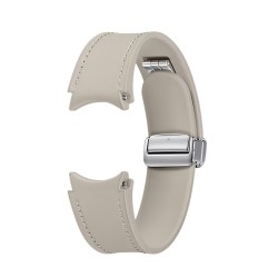 Samsung pasek D-Buckle Hybrid Eco-Leather Band (Normal, M/L) do Samsung Galaxy Watch 6 etoupe