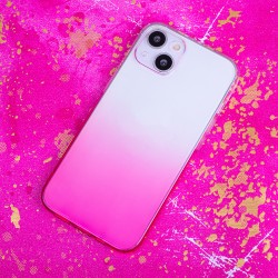 Nakładka Gradient 2 mm do iPhone 15 Pro 6,1&quot różowa