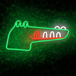 Neon PLEXI LED JURASSIC KROKODYL zielony FLNJ03 Forever Light