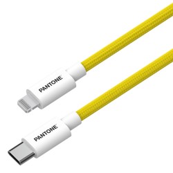 PANTONE MFi kabel Lightning - USB-C 1,5m PT-CTL002-5 Yellow 102C