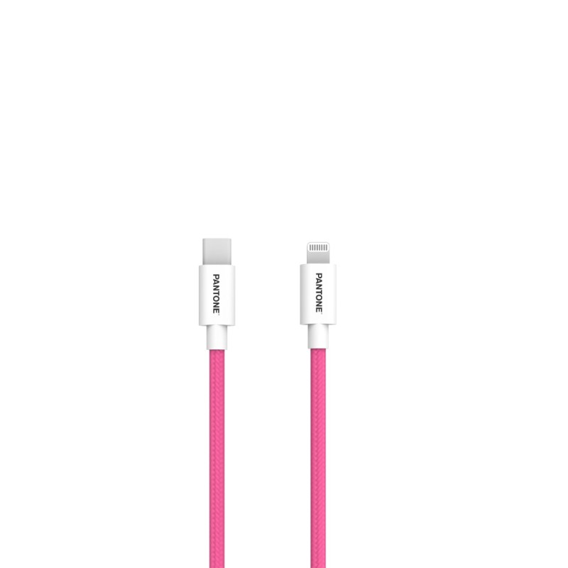 PANTONE MFi kabel Lightning - USB-C 1,5m PT-CTL002-5 Pink 184C