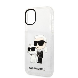 Karl Lagerfeld nakładka do iPhone 11 / XR KLHCN61HNKCTGT transparentna hardcase Gliter Karl&Choupette
