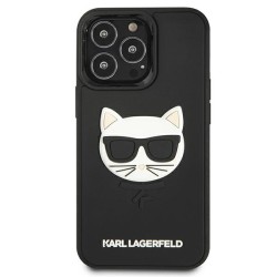 Karl Lagerfeld nakładka do iPhone 13 Pro Max 6,7&quot KLHCP13XCH3DBK czarna hardcase 3D Rubber Choupette