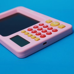 Maxlife dziecięca tablica do pisania z kalkulatorem MXWB-01 różowa