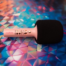 Maxlife mikrofon z głośnikiem Bluetooth MXBM-600 różowy