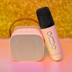 Maxlife zestaw karaoke Bluetooth MXKS-100 różowy