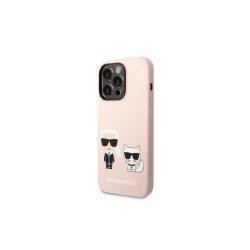 Karl Lagerfeld nakładka do iPhone 14 Pro Max 6,7&quot KLHMP14XSSKCI różowa hard case Magsafe Liq Silicone Karl & Choupette