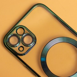 Nakładka Color Chrome Mag do iPhone 12 Pro Max 6,7&quot zielona