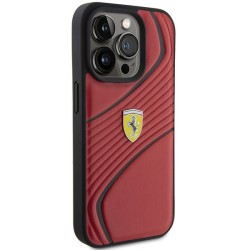 Ferrari nakładka do iPhone 15 Pro 6,1&quot FEHCP15LPTWR czerwona HC PU Twist
