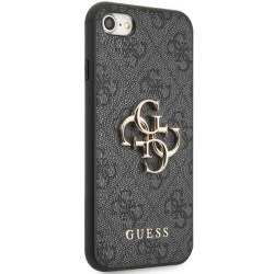 Guess etui do iPhone 7 / 8 / SE GUHCI84GMGGR szare book case 4G Big Metal Logo
