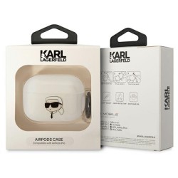 Karl Lagerfeld etui do Airpods Pro KLAPHNIKTCT transparentne Karl`s Head