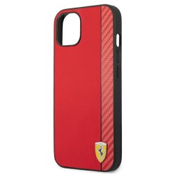 Ferrari nakładka do iPhone 13 6,1&quot FESAXHCP13MRE czerwona hardcase On Track Carbon Stripe
