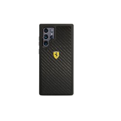 Ferrari nakładka do Samsung Galaxy S22 Ultra S908 FEHCS22LFCAK czarna hardcase On Track Real Carbon