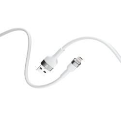 Forever kabel Flexible USB - Lightning 1,0 m 2,4A biały