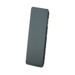 LCD + Panel Dotykowy Samsung A12 2021 A127F GH82-26486A GH82-26485A czarny z ramką oryginał