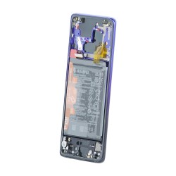 LCD + Panel Dotykowy Huawei Mate 20 Pro LYA-L09 LYA-L29 02352GGC twilight z ramką i baterią oryginał