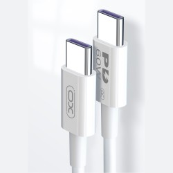 XO kabel NB-Q190A PD USB-C - USB-C 1,0m 60W biały