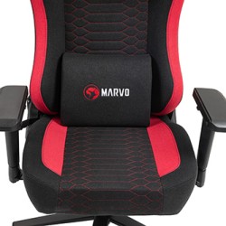 Dla gracza fotel Marvo KAHN RED, czarno-czerwona, EOL