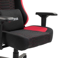 Dla gracza fotel Marvo KAHN RED, czarno-czerwona, EOL