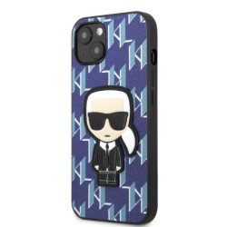 Karl Lagerfeld nakładka do iPhone 13 Mini KLHCP13SPMNIKBL niebieska hard case Monogram Iconic Karl