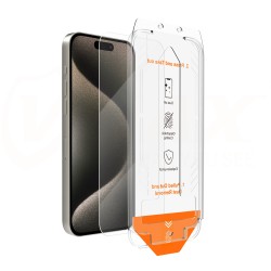 Vmax szkło hartowane easy install 2,5D Normal Glass do iPhone 15 Pro 6,1&quot