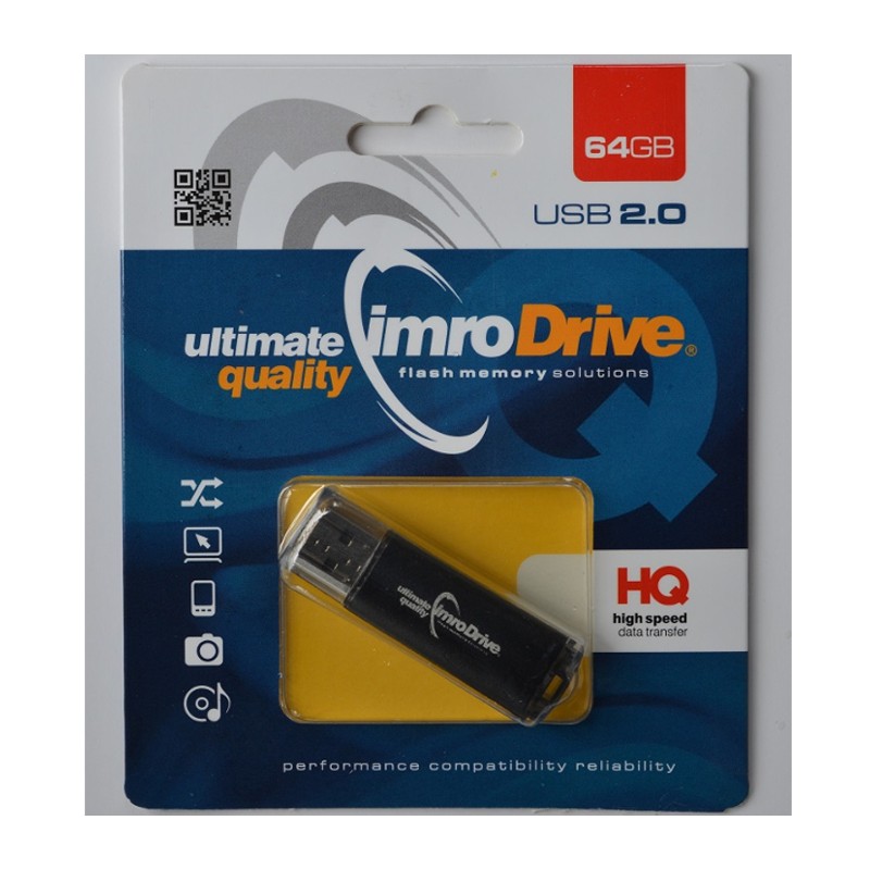 Imro pendrive 64GB USB 2.0 Black czarny