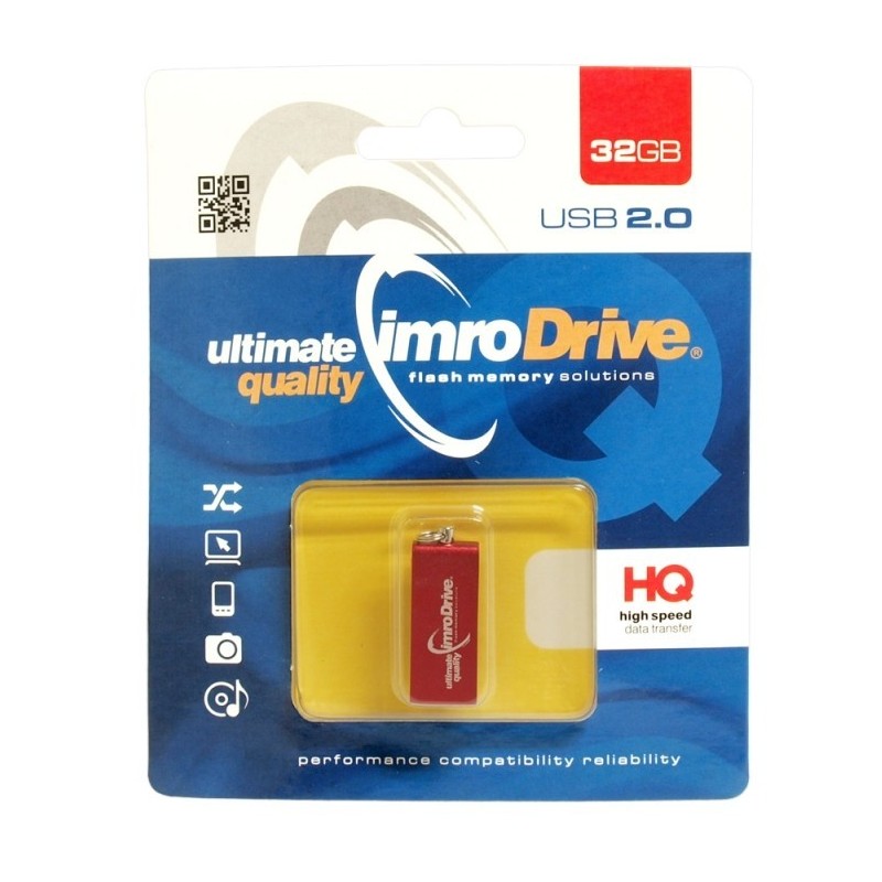 Imro pendrive 32GB USB 2.0 Edge czerwony