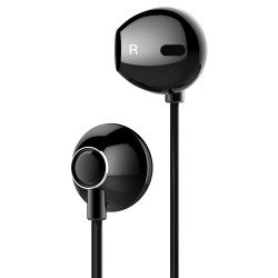 Baseus słuchawki przewodowe Encok H06 douszne czarne