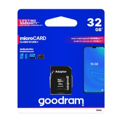 GoodRam karta pamięci 32GB microSDHC kl. 10 UHS-I + adapter