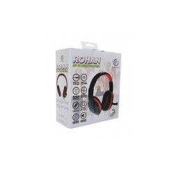 Rebeltec słuchawki nauszne przewodowe Rohan z mikrofonem, 2 x jack 3,5mm
