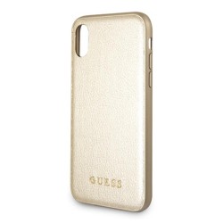 Guess nakładka do iPhone X / XS GUHCPXIGLGO złote hard case Iridescent