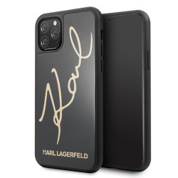 Karl Lagerfeld nakładka do iPhone X / XS KLHCPXDLKSBK czarne hard case Karl Signature