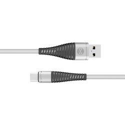 Forever kabel Shark USB - USB-C 1,0 m 2A biały