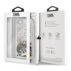 Karl Lagerfeld nakładka do iPhone 7 / 8 / SE 2020 KLHCI8ROGO czarno-złote hard case Glitter