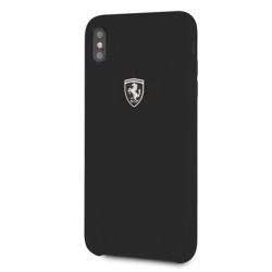 Ferrari nakładka do iPhone XS Max FEOSIHCI65BK czarne hard case Silicone Off Track