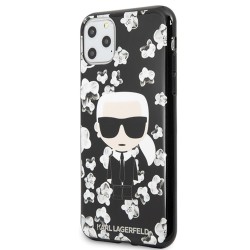 Karl Lagerfeld nakładka do iPhone 11 Pro Max KLHCN65FLFBBK czarny hard case Flower Iconic Karl