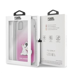 Karl Lagerfeld nakładka do iPhone 11 Pro Max KLHCN65CFNRCPI różowy hard case Choupette Fun