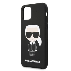 Karl Lagerfeld nakładka do iPhone 11 KLHCN61SLFKBK czarny hard case Silicone Iconic