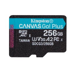 Kingston karta pamięci 256GB microSDXC Canvas Go! Plus kl. 10 UHS-I 170 MB/s + adapter
