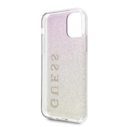 Guess nakładka do iPhone 11 Pro Max GUHCN65PCUGLGPI różowo-złoty hard case Glitter Gradient