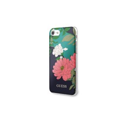 Guess nakładka do iPhone 7 / 8 / SE 2020 GUHCI8PCUTRFL01 czarne hard case Flower Collection