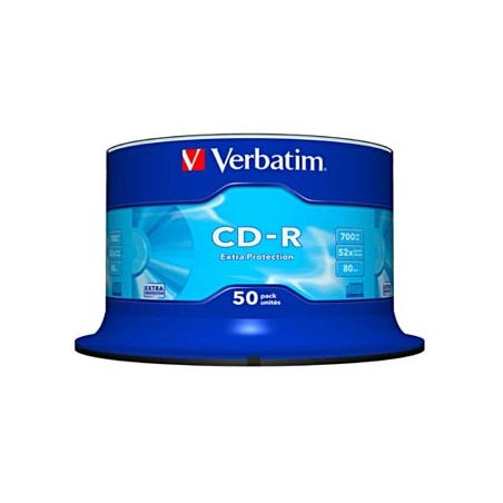 Verbatim CD-R, 43351, Extra Protection, 50-pack, 700MB, 52x, 80min., 12cm, bez możliwości nadruku, spindle, do archiwizacji da