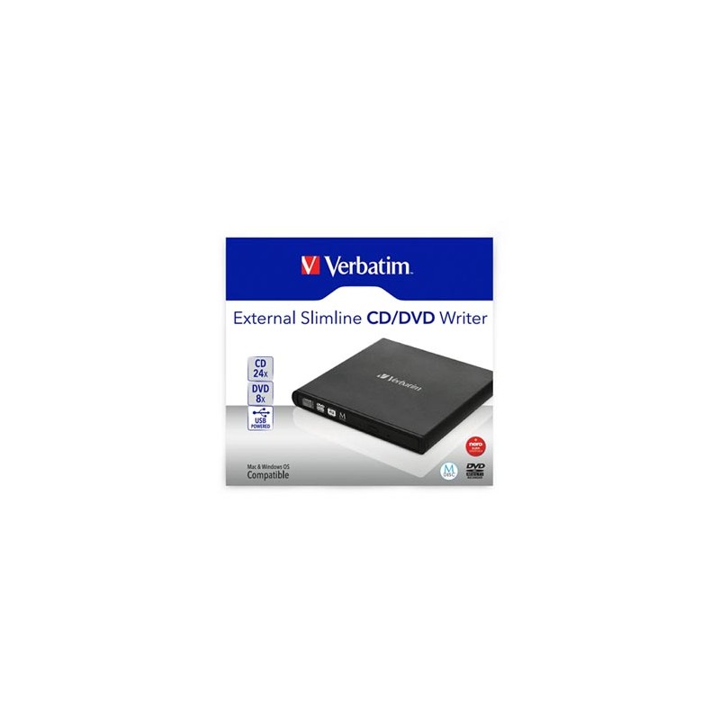 Verbatim 98938, Nagrywarka CD/DVD, szybkość CD(24x) DVD (8x) technologie MDISC (tm)