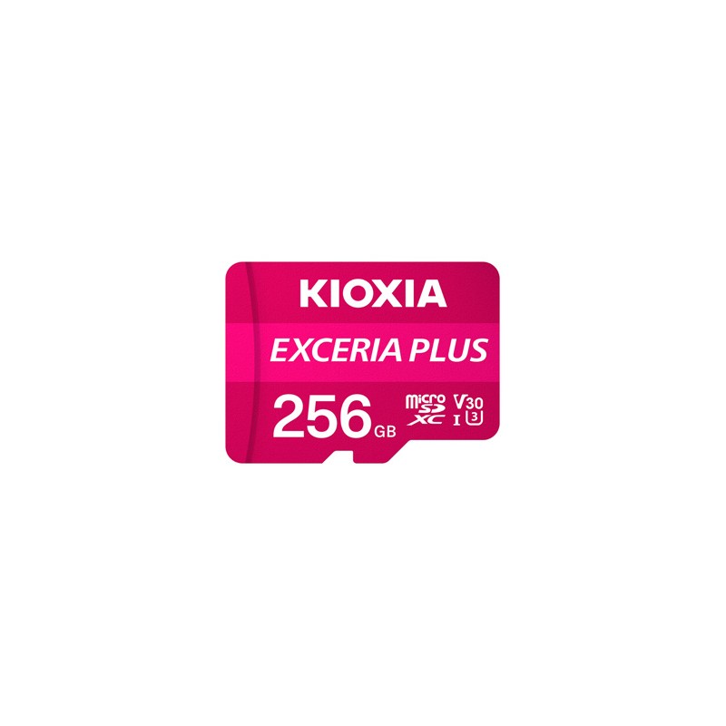 Kioxia Karta pamięci Exceria Plus (M303), 256GB, microSDXC, LMPL1M256GG2, UHS-I U3 (Class 10)