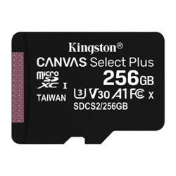 Kingston karta Canvas Select Plus, 256GB, micro SDXC, SDCS2/256GBSP, UHS-I U1 (Class 10), A1