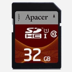 Apacer Karta pamięci Secure Digital Card, 32GB, SDHC, AP32GSDHC10U1-R, UHS-I U1 (Class 10)