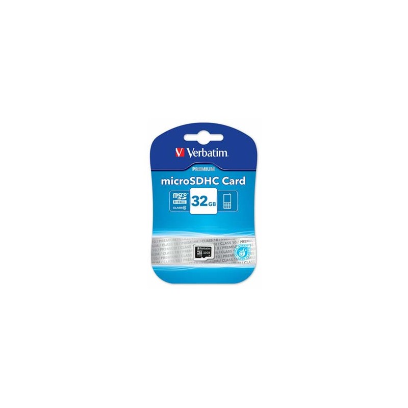Verbatim Karta  pamięci Micro Secure Digital Card Premium, 32GB, micro SDHC, 44013, UHS-I U1 (Class 10)