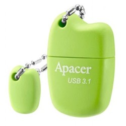Apacer USB flash disk, USB 3.0, 8GB, AH159, zielony, AP8GAH159G-1, USB A, z osłoną