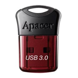 Apacer USB flash disk, USB 3.0, 16GB, AH157, czerwony, AP16GAH157R-1, USB A, z osłoną