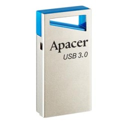 Apacer USB flash disk, USB 3.0, 16GB, AH155, srebrny, AP16GAH155U-1, USB A, z oczkiem na brelok